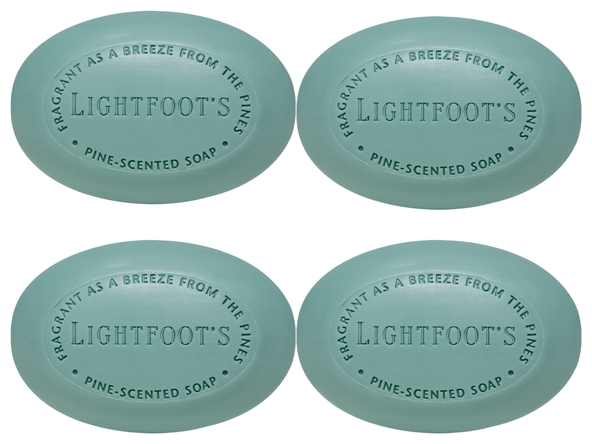 Perdy Good Lightfoot Pine Soap pack of 4 bars for daily shower freshness