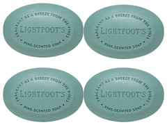 Perdy Good Lightfoot Pine Soap pack of 4 bars for daily shower freshness