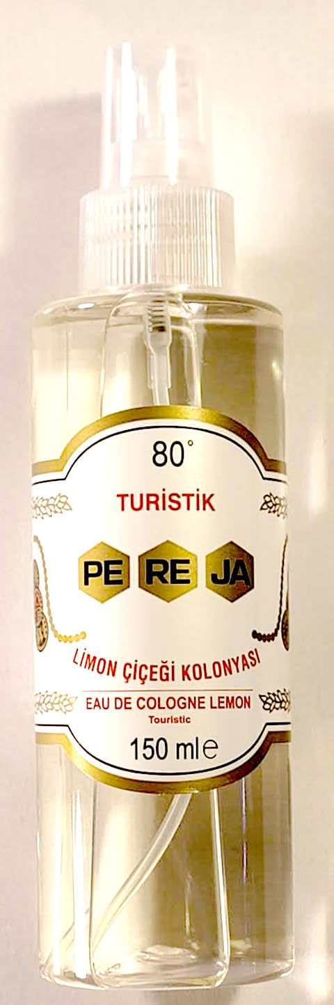 Pereja Lemon Cologne Spray two-pack display for convenient home and travel option