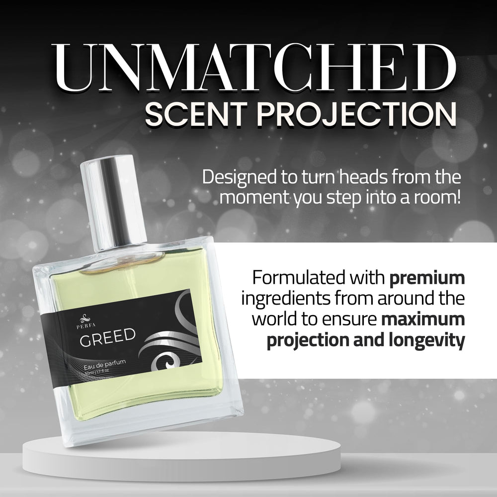 Perfa Greed packaging shows gift-ready presentation for special occasions.