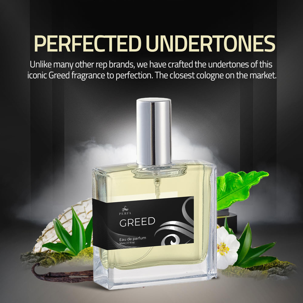 Perfa Greed smooth glass vial presents refined aesthetics for discerning shoppers.