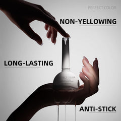 Matte finish nail art demo featuring Perfect Color for a sophisticated look