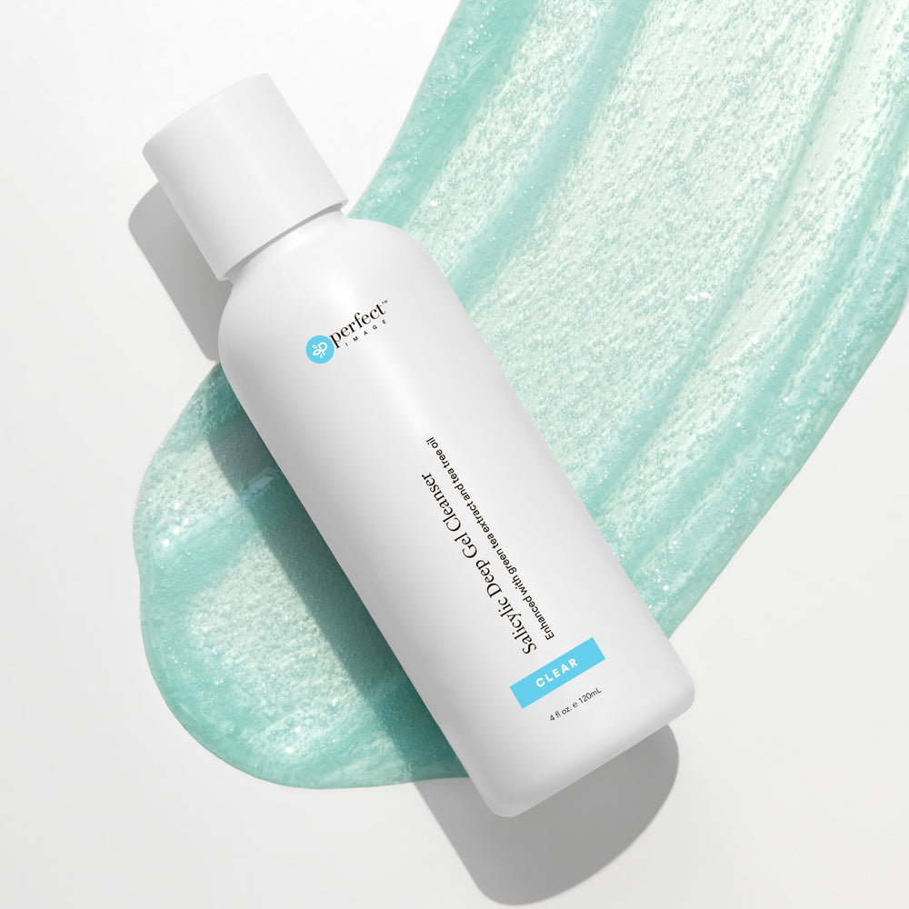 Perfect Image pore-clearing action close-up indicating deep cleansing for peel prep.