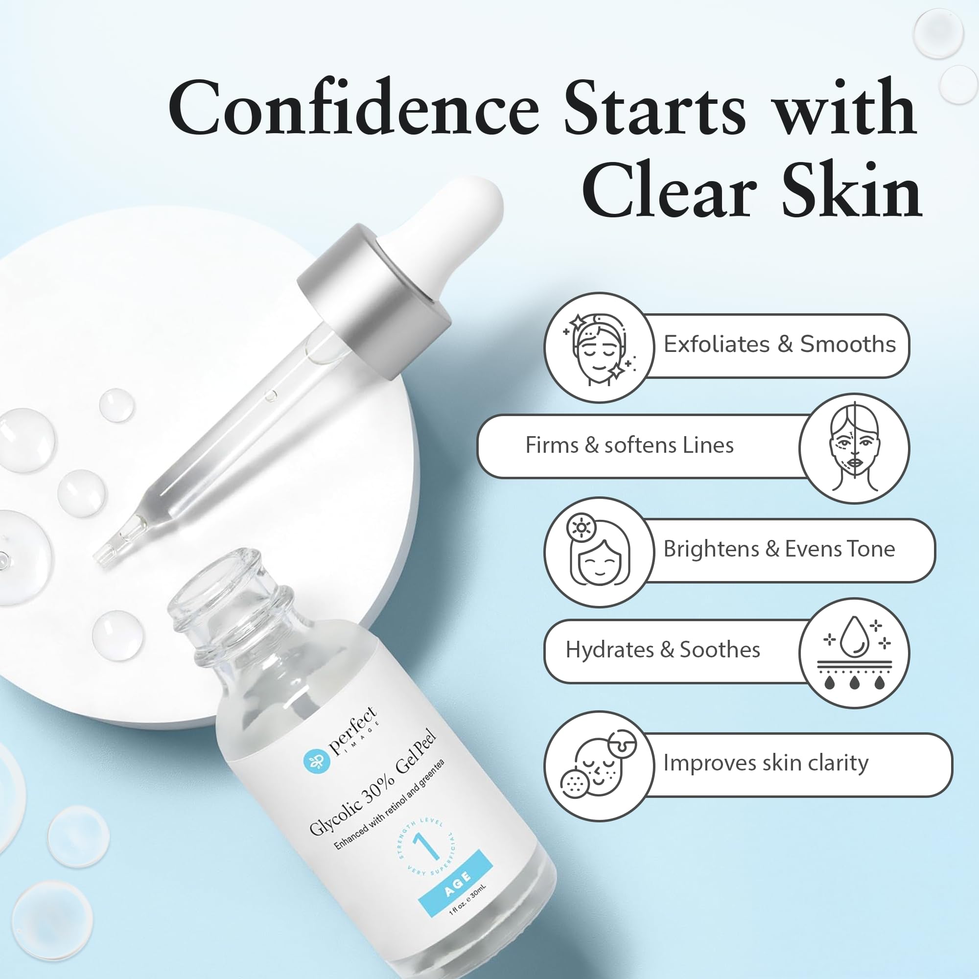 Perfect Image finished skin texture closeup reveals refined and radiant surface.
