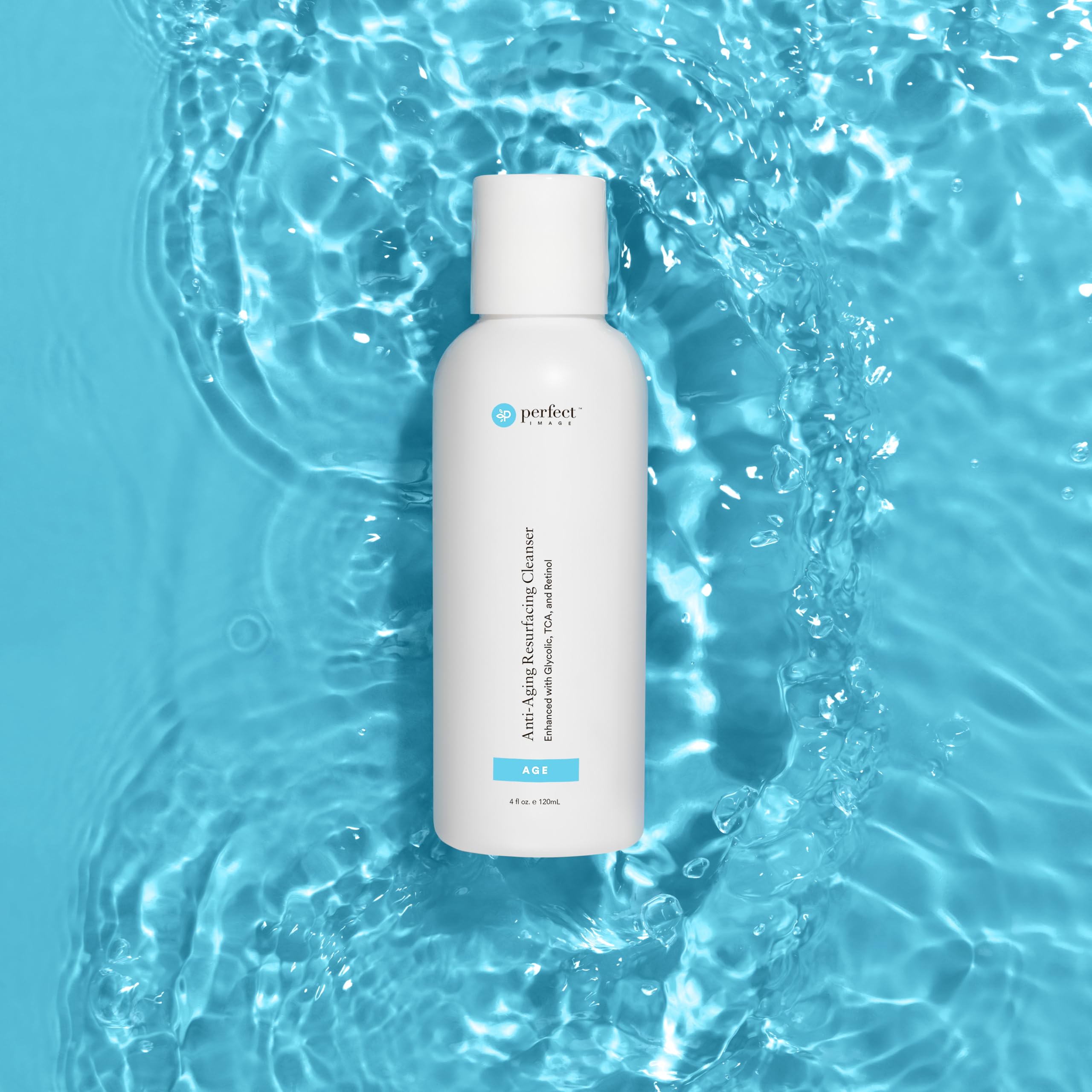 Perfect Image gel cleanser texture pouring, demonstrating gentle cleansing and surface impurity removal.