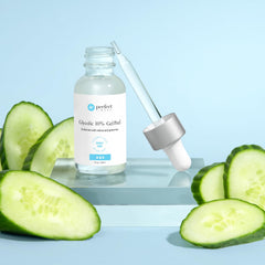 PUMP dispenses the Perfect Image Glycolic Gel Peel bottle for easy use.