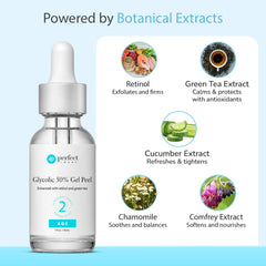 Perfect Image glycolic peel 50% texture closeup highlights exfoliation effect