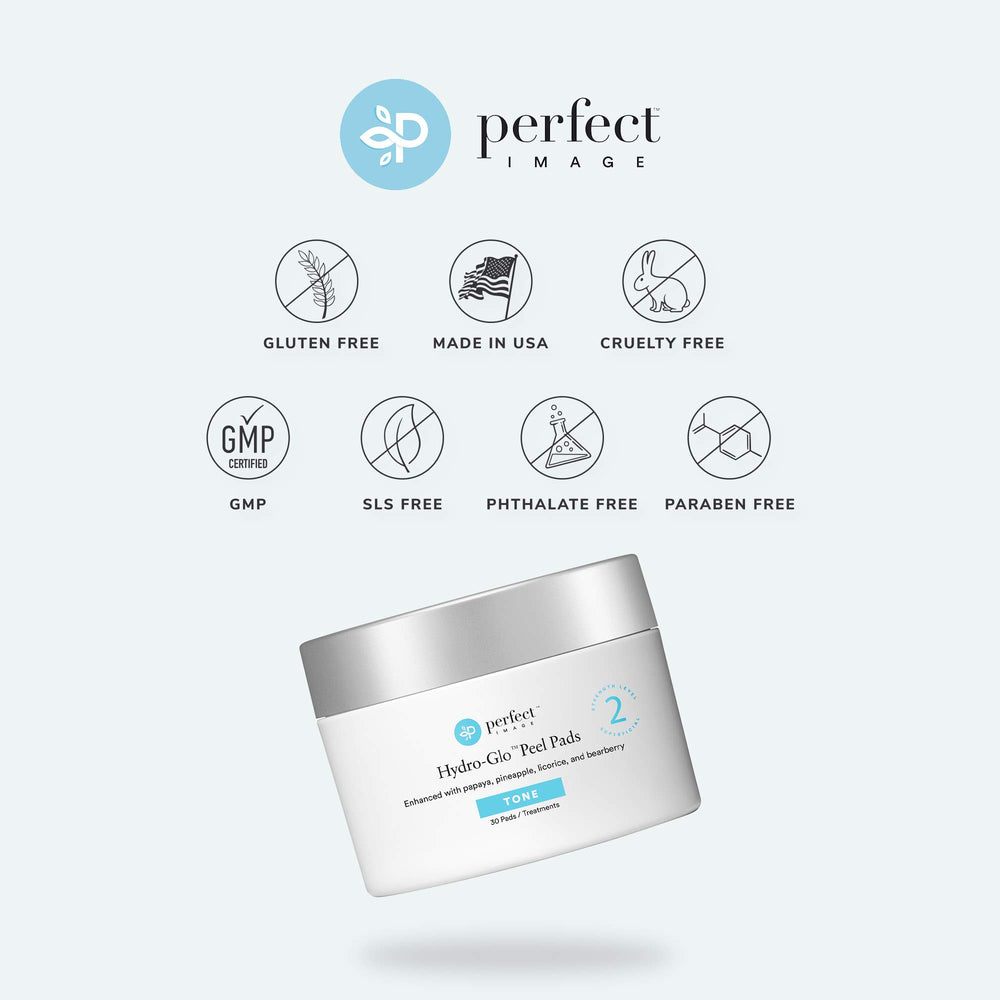 Perfect Image Hydro-Glo Peel Pad at-home spa vibe for easy care