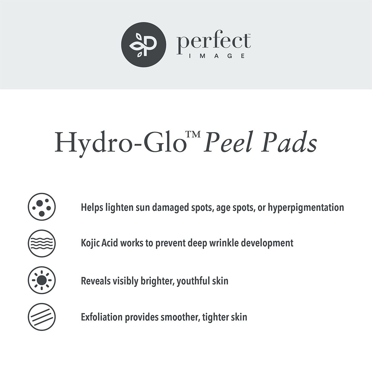 Perfect Image Hydro-Glo Peel Pad packshot with compact packaging and value