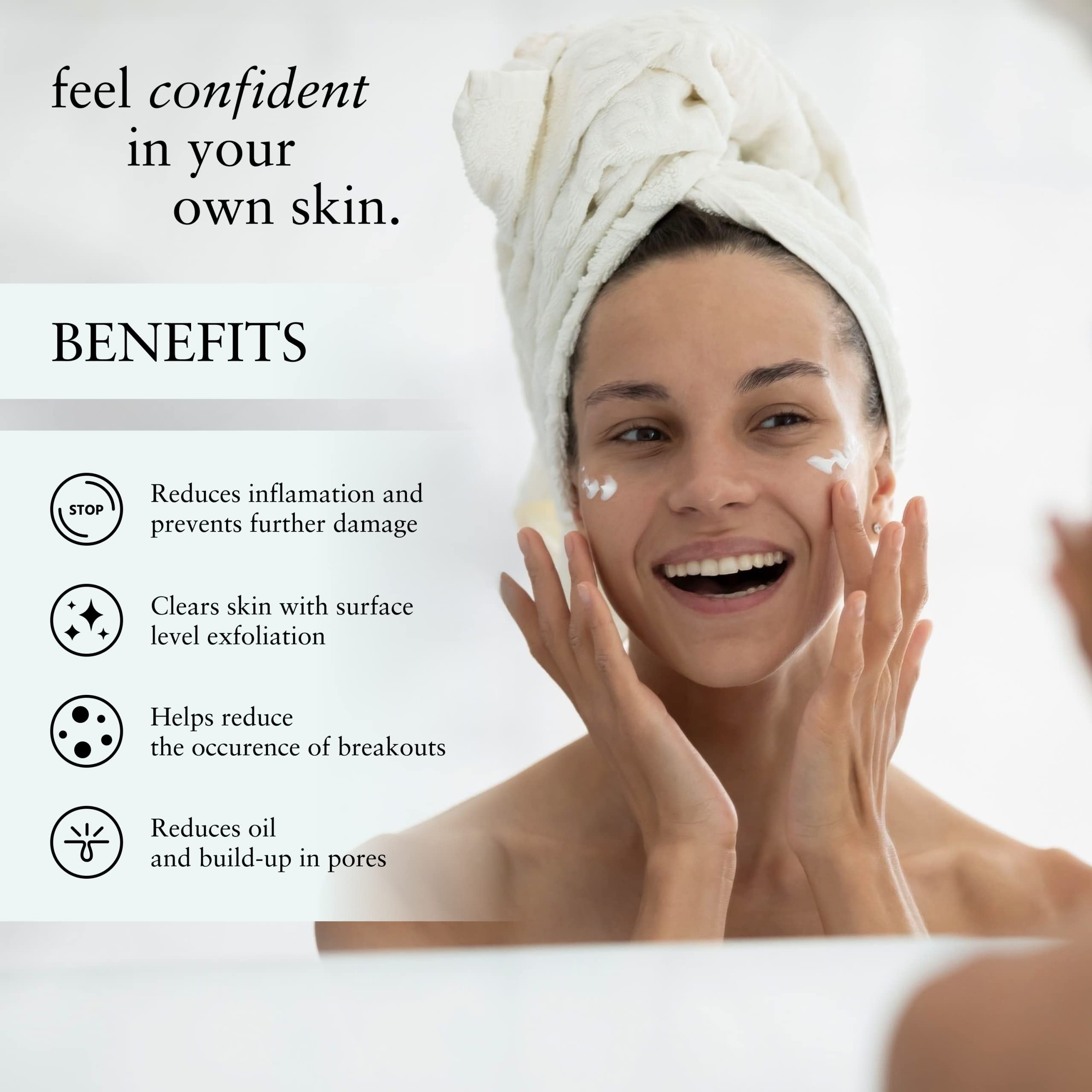 Perfect Image daily routine setup photo emphasizing peel prep and healthier-looking skin.