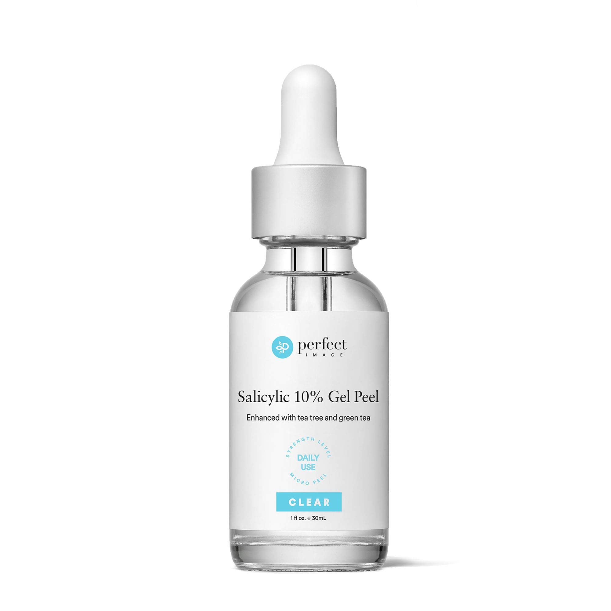 Perfect Image Salicylic 10% Gel Peel bottle for nightly cleansing and clearer pores.