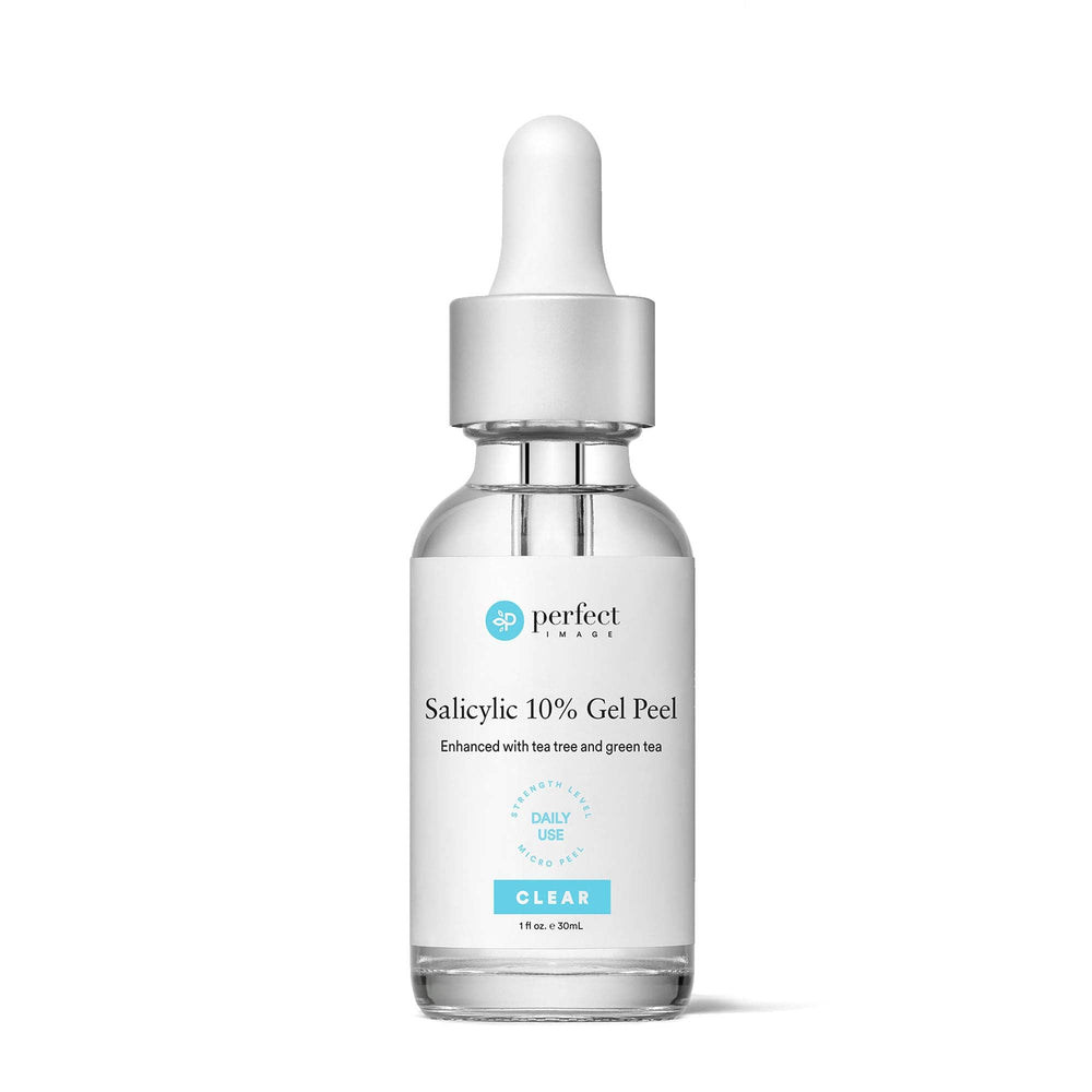 Perfect Image Salicylic 10% Gel Peel bottle for nightly cleansing and clearer pores.