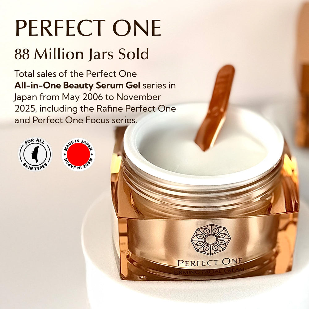 PERFECT ONE cream on vanity complements daily skincare routine.