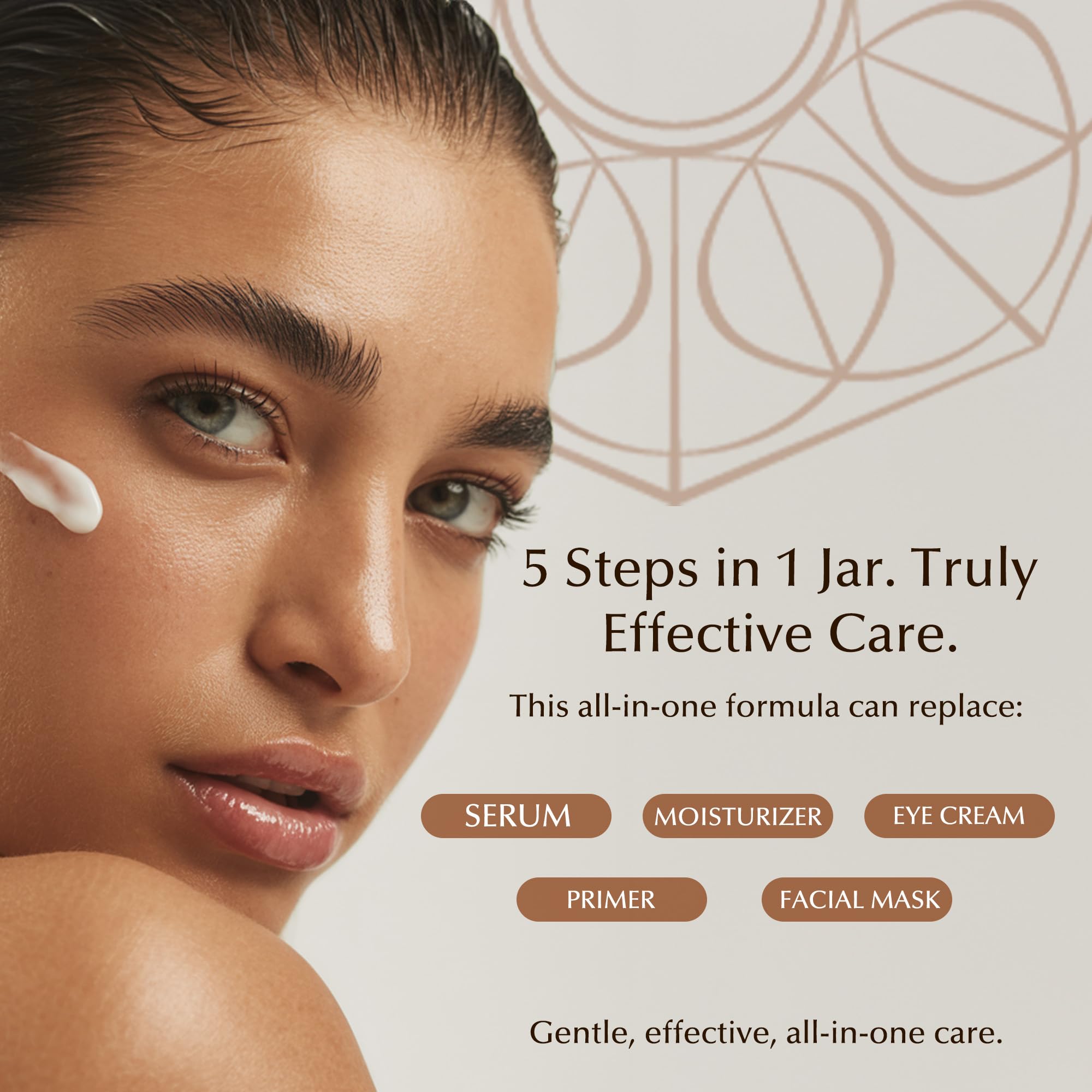 PERFECT ONE Japan-made luxury skincare, elegant packaging.