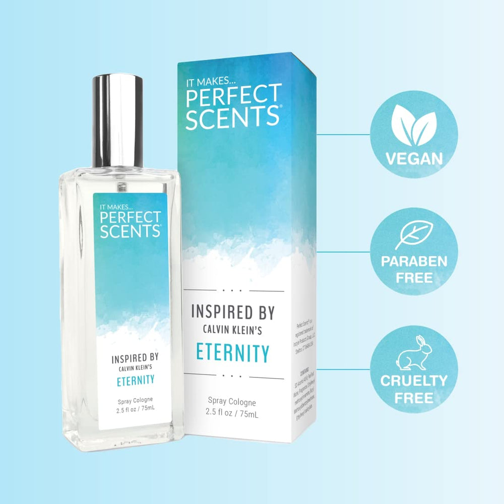 Perfect Scents Eternity spray mist in action for easy application