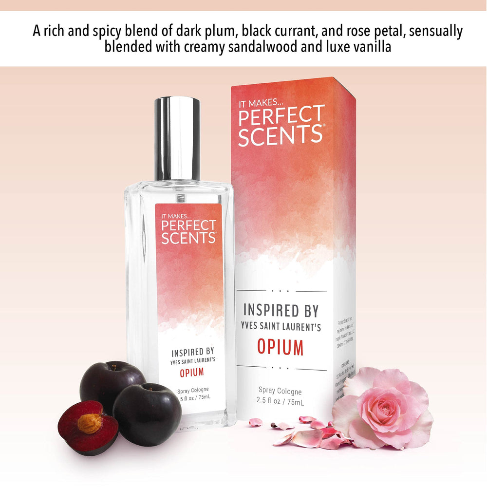 Perfect Scents Opium-inspired blend emphasizes creamy sandalwood for warmth.