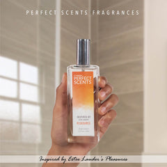 Perfect Scents Pleasures-inspired ivory musk note adds a smooth base for longevity.