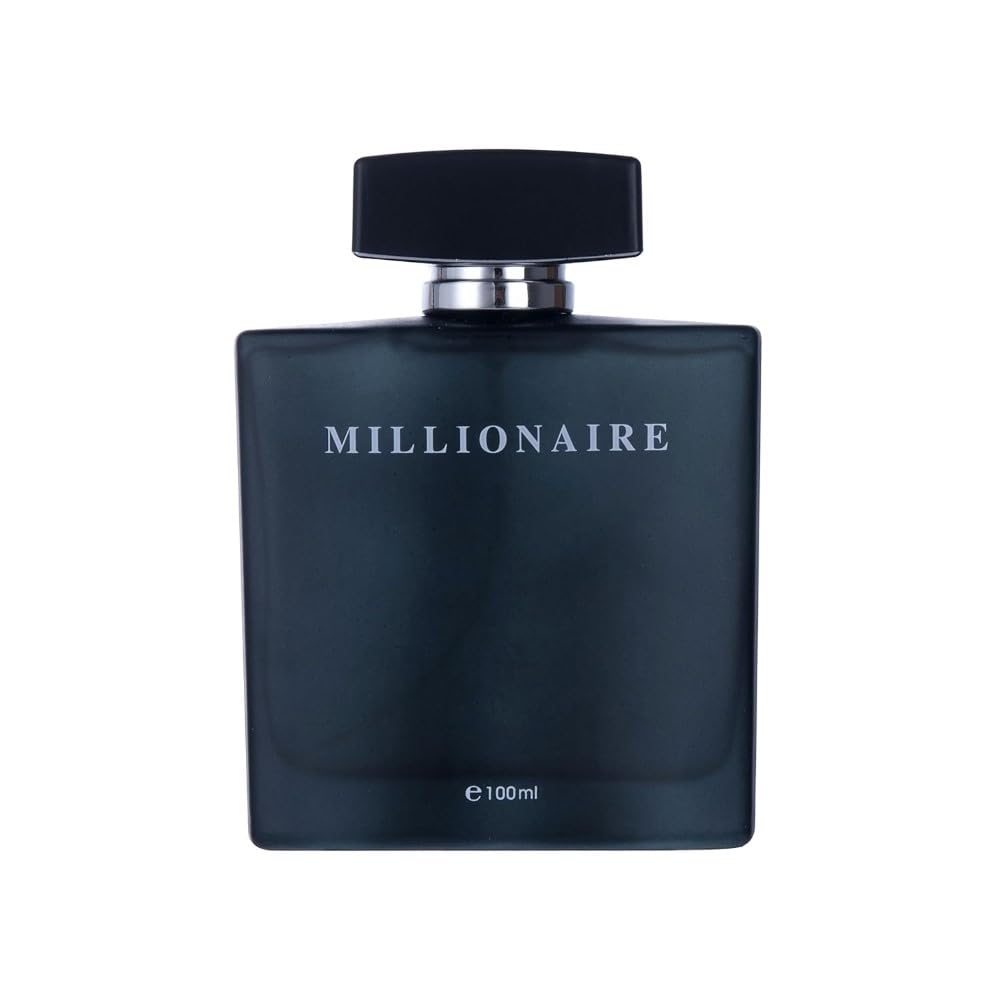 PERFUME&BEAUTY Black Millionaire bottle front, ideal for daily wear with refined aquatic-wood notes.