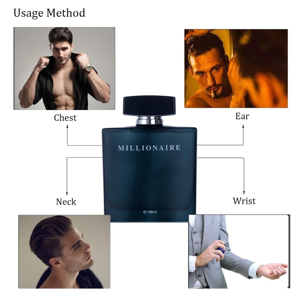 PERFUME&BEAUTY Black Millionaire box packaging, gift-ready presentation with masculine appeal.