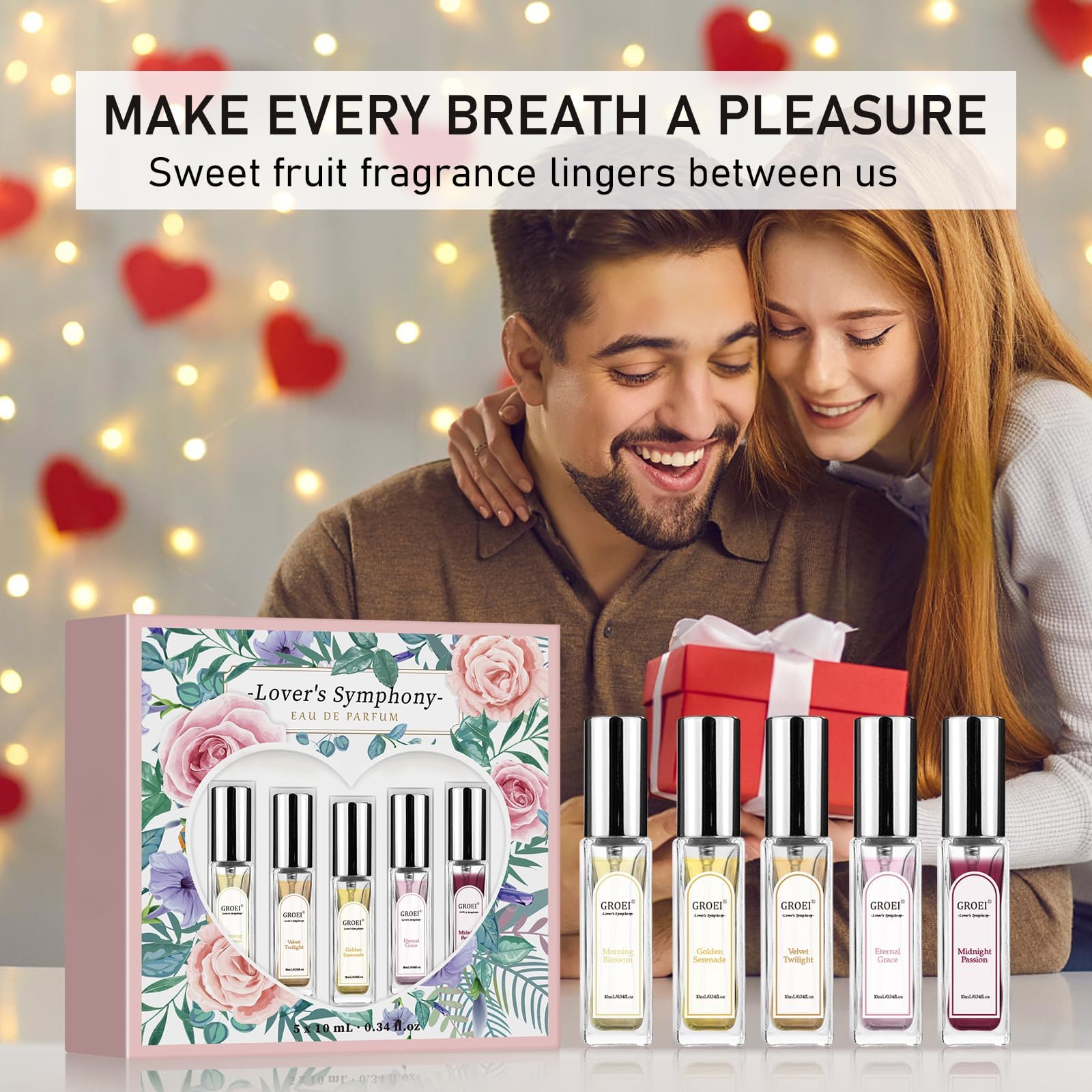 5Pcs Perfume Sample: light, easy-to-wear scents suitable for everyday occasions
