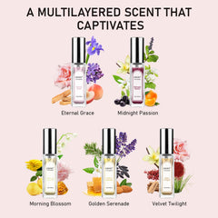 5Pcs Perfume Sample: travel-size-mini-sprays for quick refresh on the go