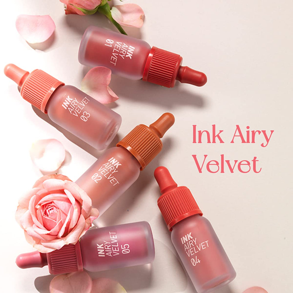 Peripera Ink Airy Velvet Lip Tint applicator tip for precise lip shaping.