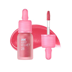 Peripera Ink Airy Velvet Lip Tint packaging with a sleek cap for easy handling.