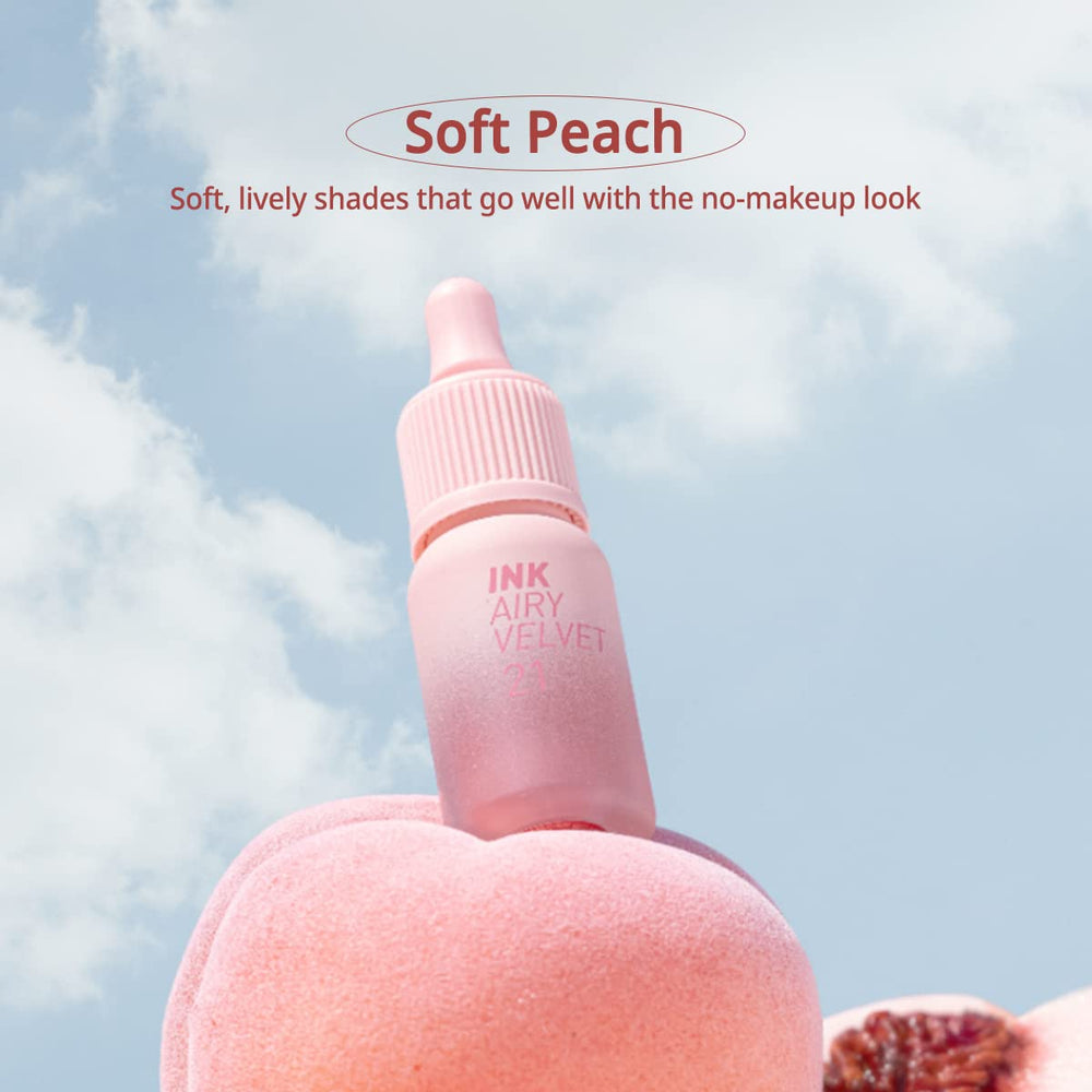 Peripera Ink Airy Velvet Lip Tint Center Peach long-lasting stain