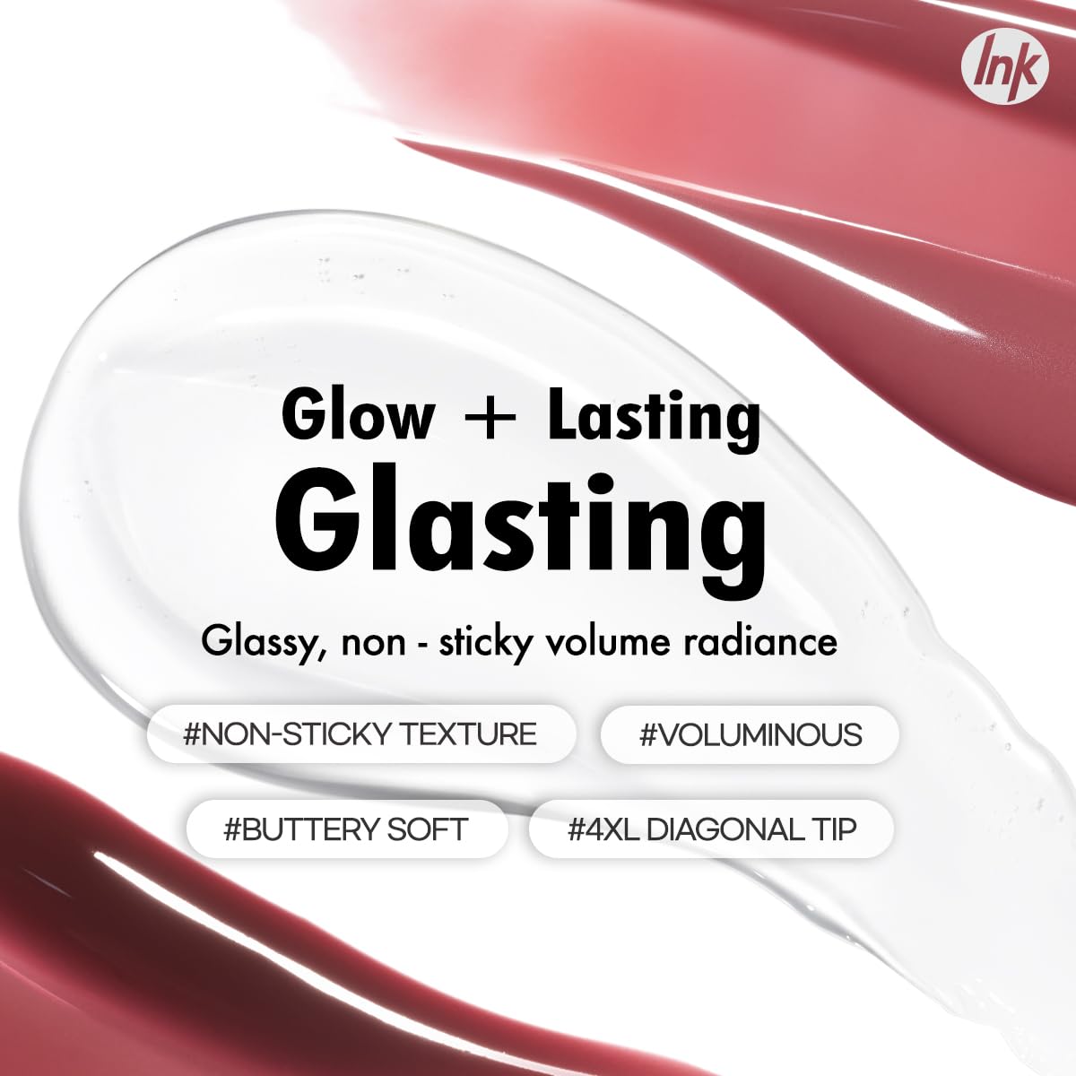 Peripera Ink Glasting non-sticky glow for all-day lip radiance.