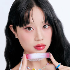 Lips wearing Peripera Ink Mood Glowy Tint with long-lasting glow