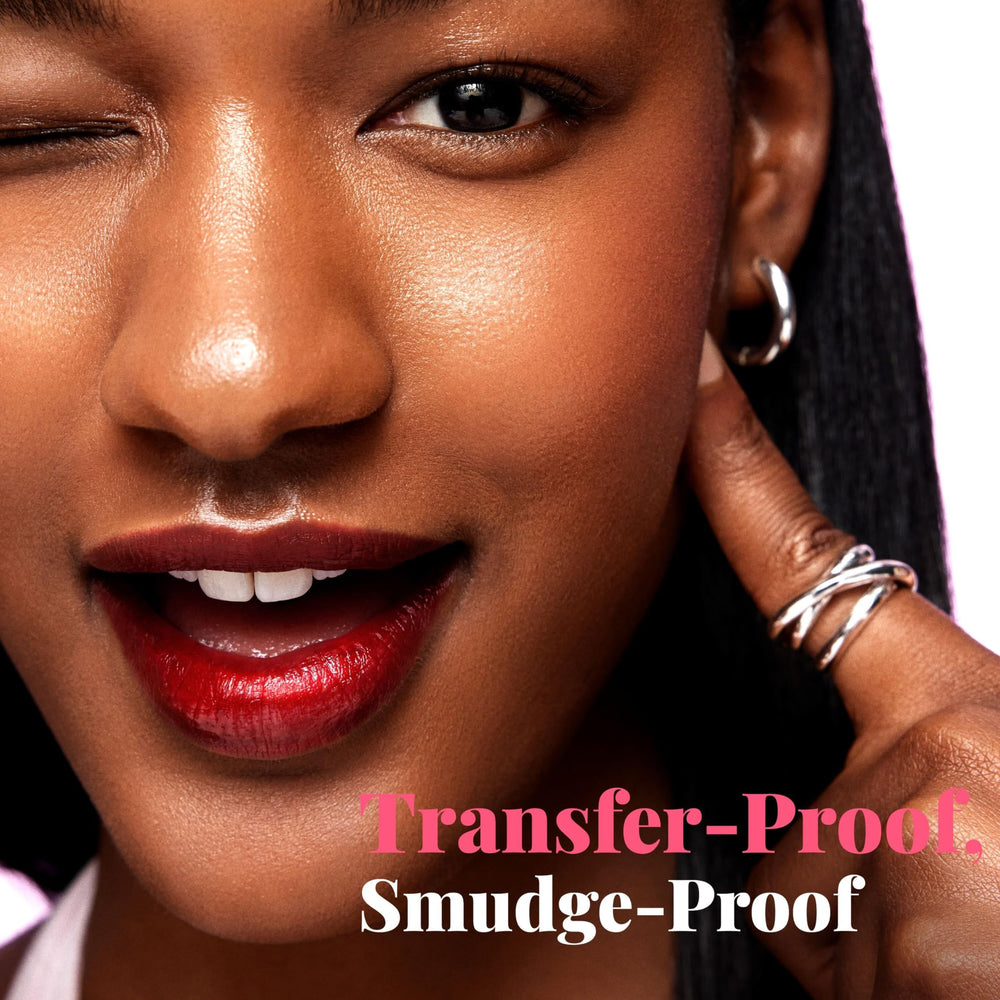 Peripera Ink Peel Off Lip Stain color-change close-up showing adaptive shade