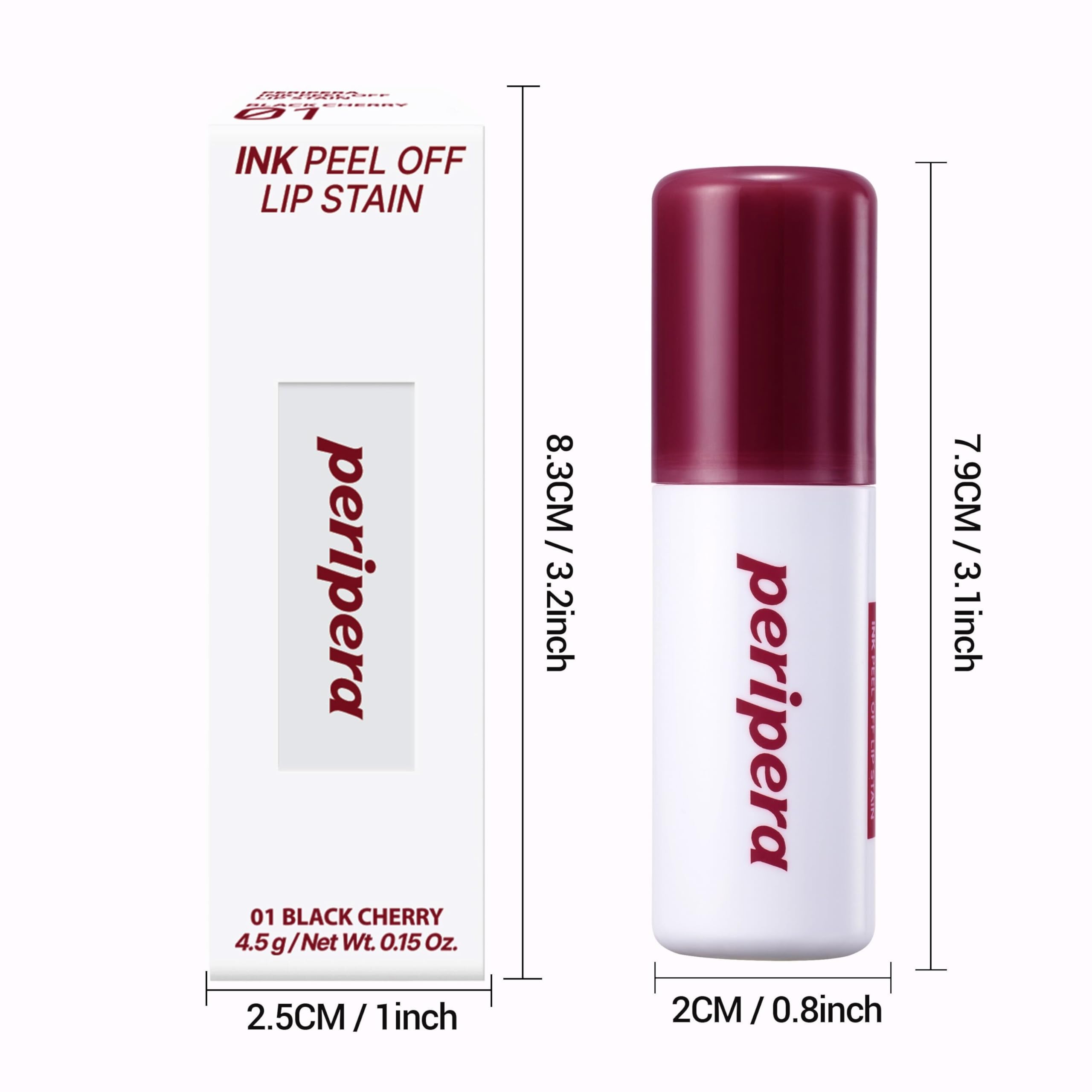 Peripera Ink Peel Off Lip Stain long wear test in daylight
