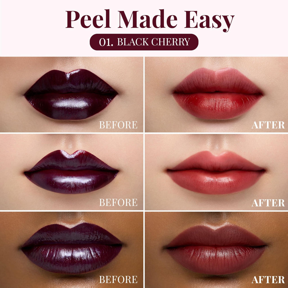 Peripera Ink Peel Off Lip Stain swatches on arm show buildable shade