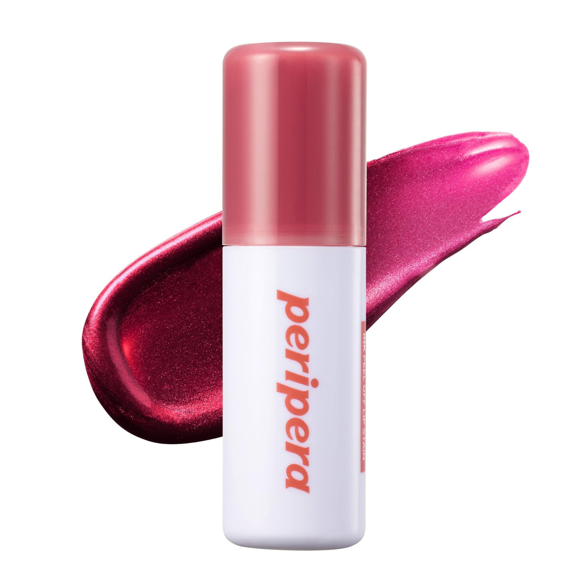 Peripera Ink Peel Off Lip Stain 02 Dear Rose packaging close-up with sleek bottle