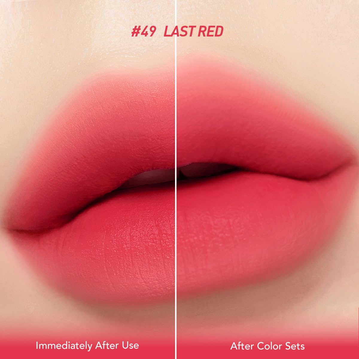Peripera Ink The Velvet Lip Tint gradient with cushion doe-foot for full or diffused lip looks.