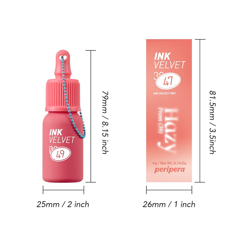 Peripera Ink The Velvet Lip Tint appears true to shade under different lighting.