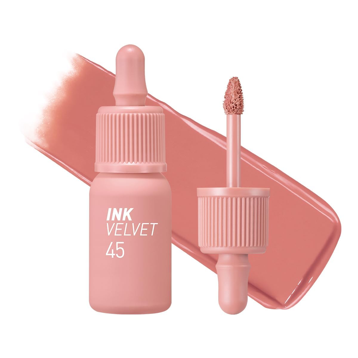 Peripera Ink the Velvet Lip Tint bottle closeup with vivid color and premium packaging.
