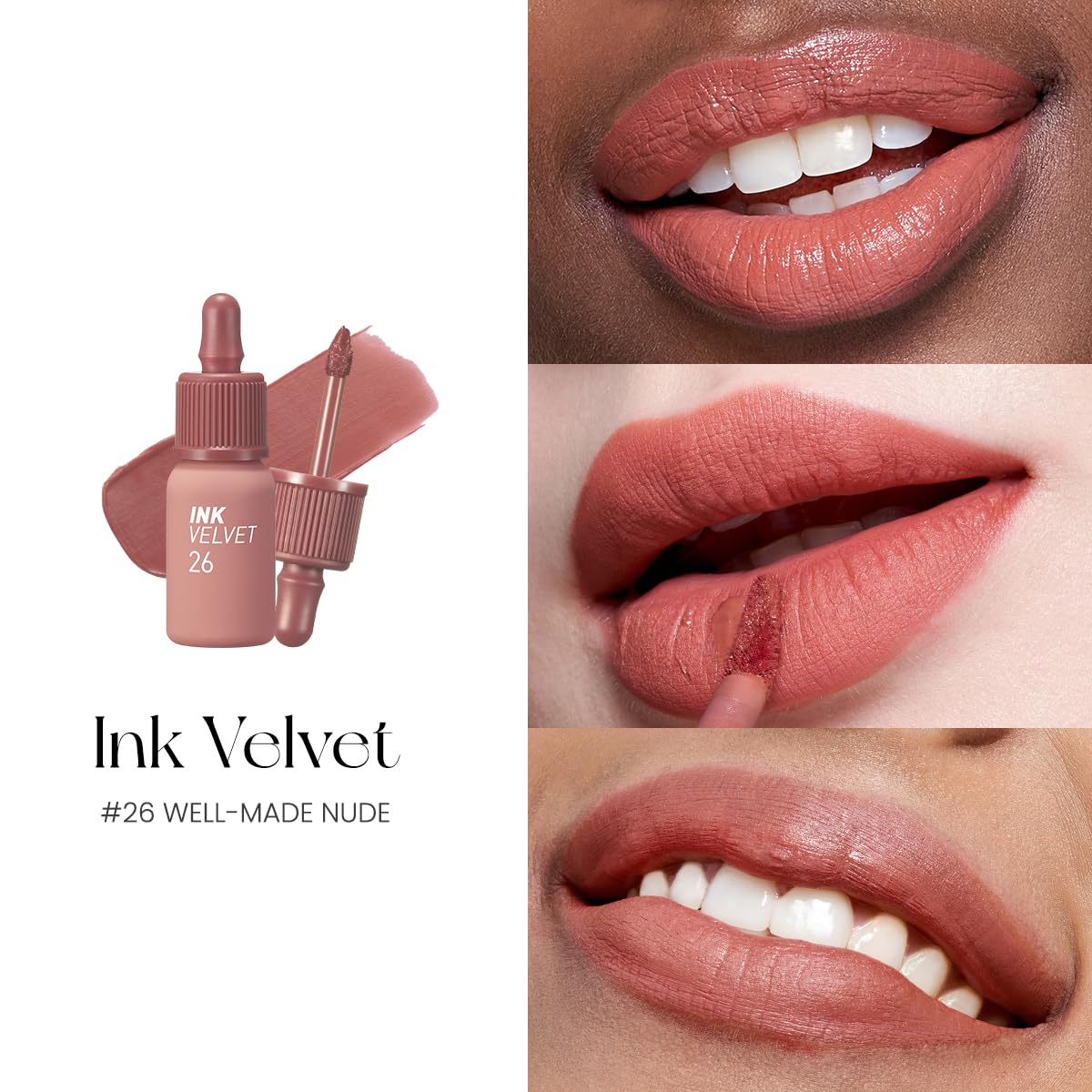 Peripera Ink the Velvet Lip Tint comfort-first formula closeup view