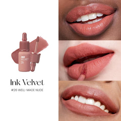 Peripera Ink the Velvet Lip Tint comfort-first formula closeup view
