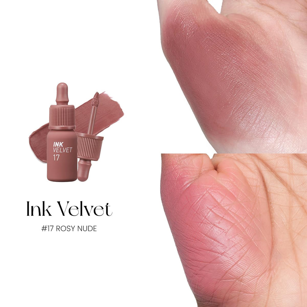 A range of nude to red Peripera inks inspired by K-beauty trends.