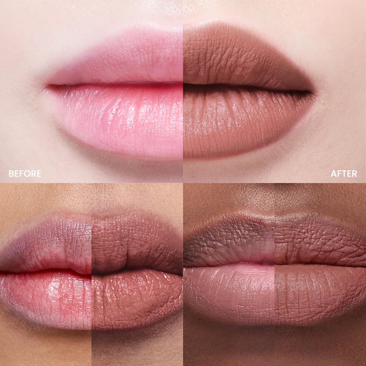 Peripera Ink the Velvet Lip Tint Pinkish Nude swatch demonstrates bold color with soft finish.