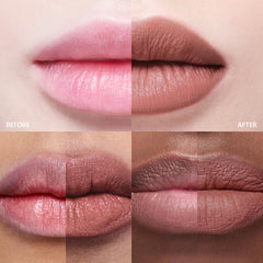 Peripera Ink the Velvet Lip Tint Pinkish Nude swatch demonstrates bold color with soft finish.