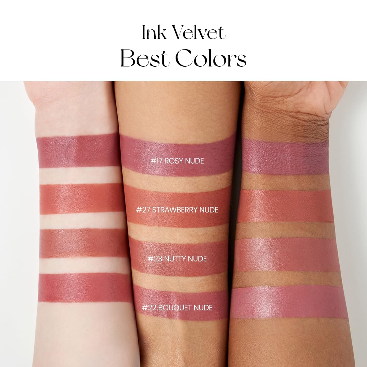 Peripera Ink the Velvet Lip Tint Vitality Coral Red gradient lip look
