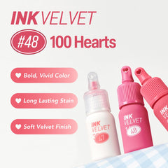 Peripera Ink Velvet wand applicator for precise gradient lips.