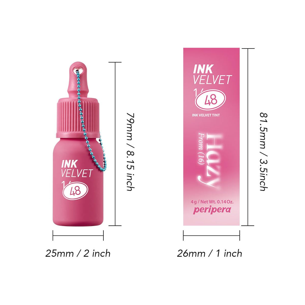 Peripera Ink Velvet on skin demonstrates lasting stain effect.