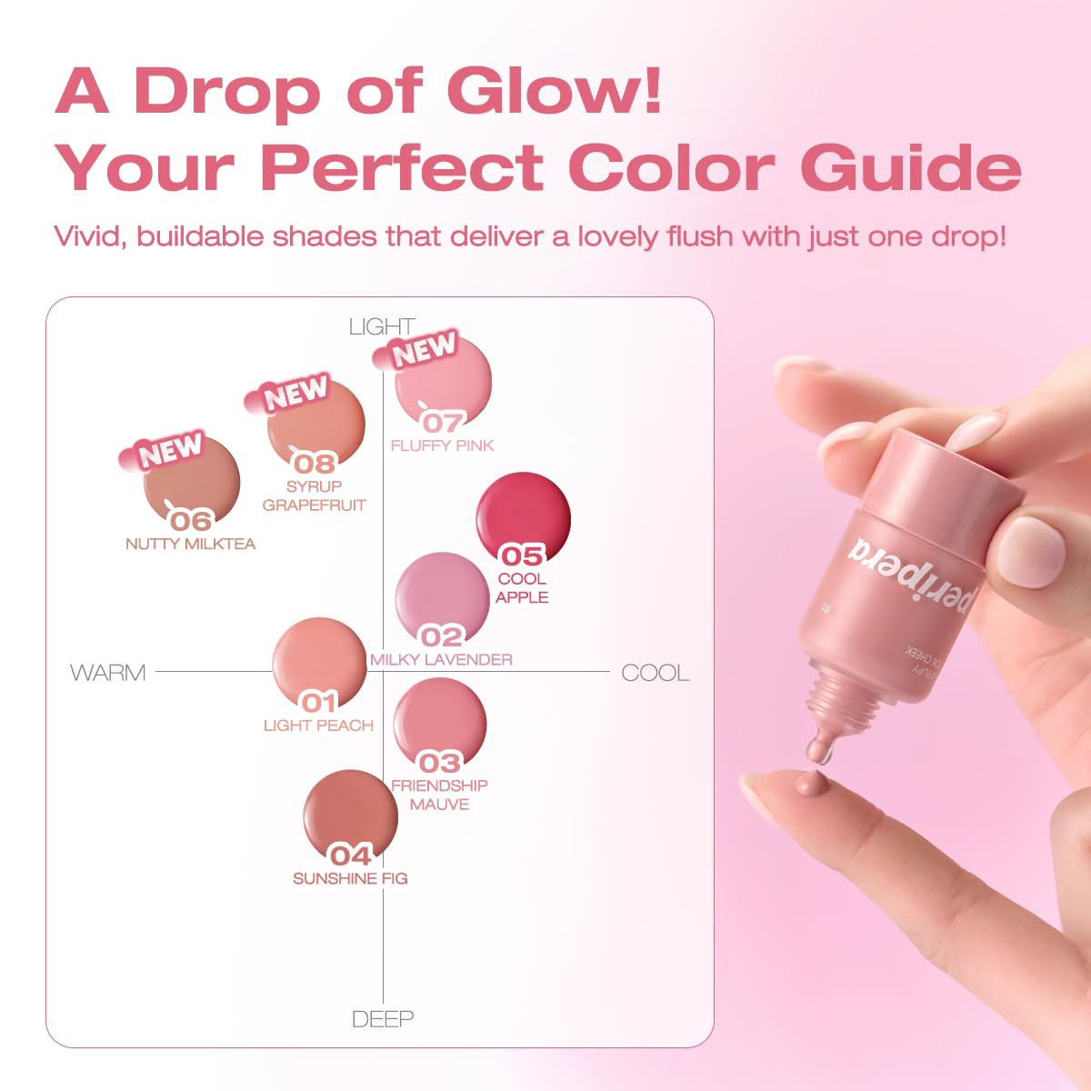 Peripera Syrupy Tok Cheek buildable pigment for subtle to bold looks