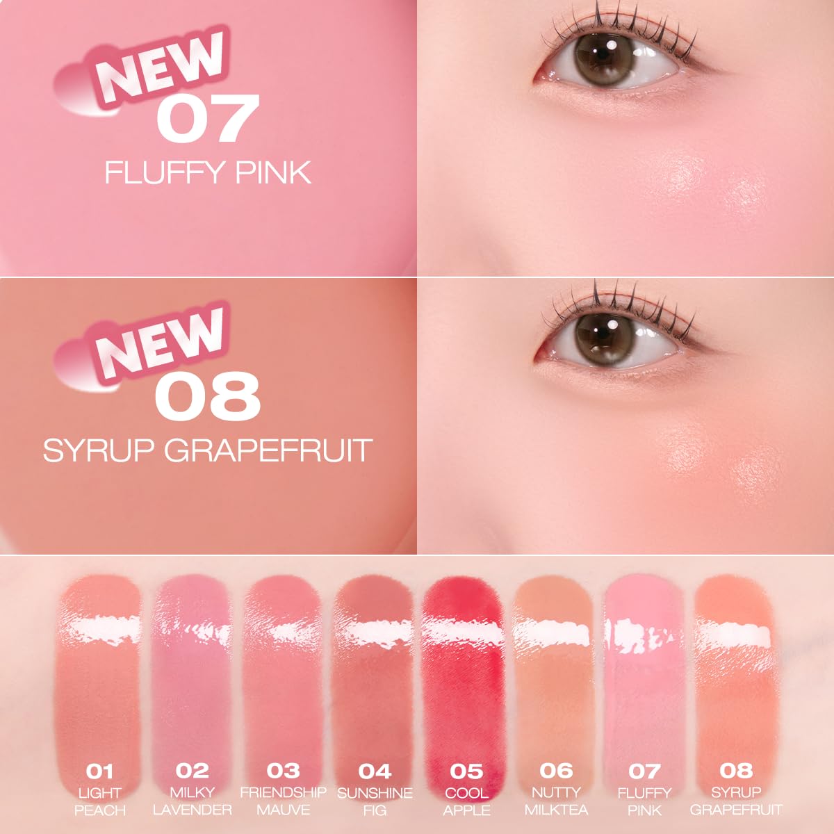 Peripera Syrupy Tok Cheek soft velvet texture blends into skin