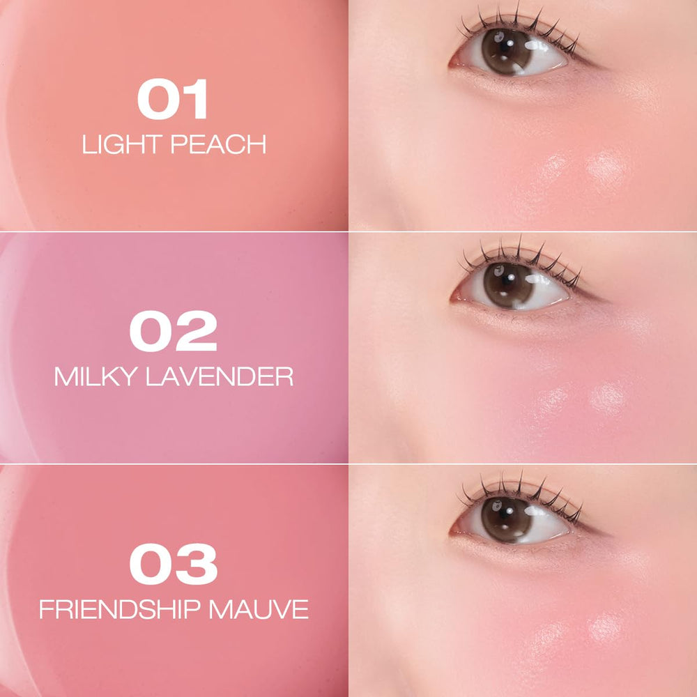 Peripera Syrupy Tok Cheek transparent glow blends seamlessly into skin
