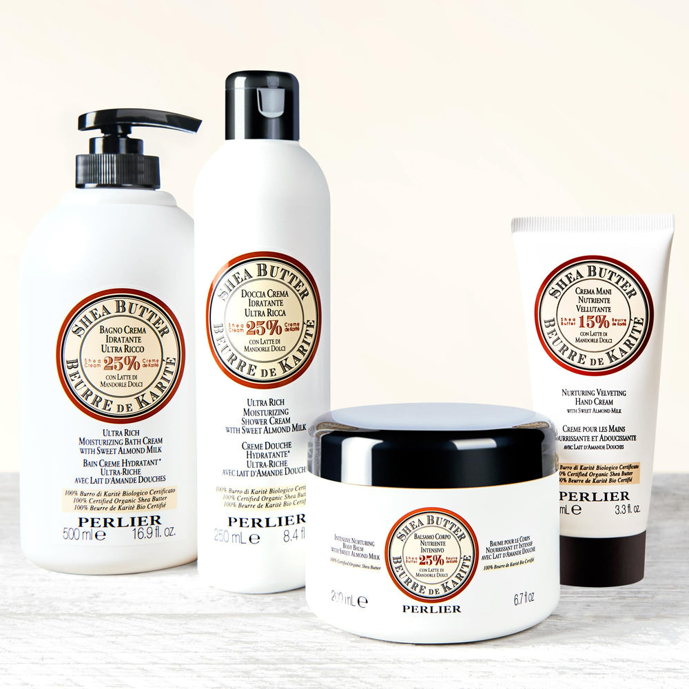 Perlier packaging shows 3.3 oz size and premium Italian origin.