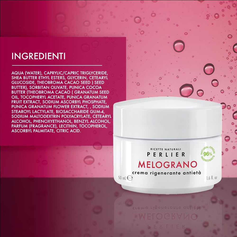 Shea and cocoa butter in Perlier formula nourish deeply.